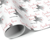 Papier Cadeau Envoi d'amour du Texas - Saint Valentin (Coin rond)