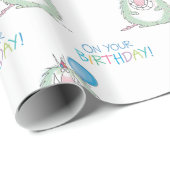 Papier Cadeau ENVOYER LE FURRY BEAST par Sandra Boynton (Coin rond)