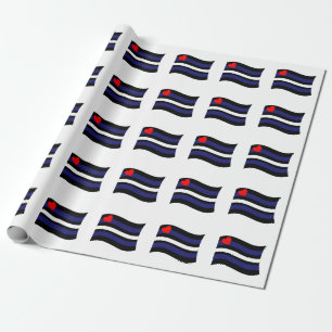 PAPIER CADEAU ÉPAISSEMENT DU DRAPEAU EN CUIR