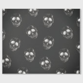 Papier Cadeau ÉPAULE DE Papier SUR NOIR (Plat)