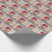 Papier Cadeau Épée De Noël Dans Le Sable De Plage (Coin)