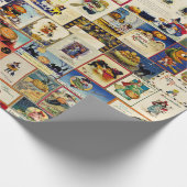 Papier Cadeau Ephémère d'Halloween vintage (Coin)