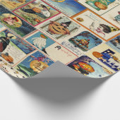 Papier Cadeau Ephémère d'Halloween vintage (Coin)