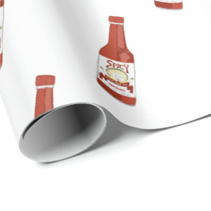 Papier Cadeau Épicé ! Blanc de Salsa de sauce chaude