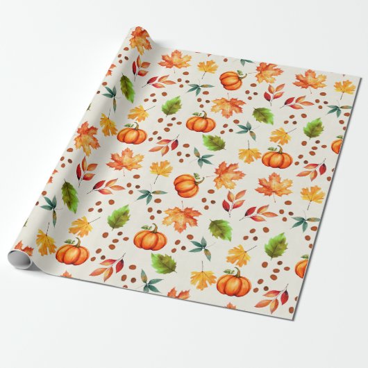 Papier Cadeau Épice d'automne (Déroulé)