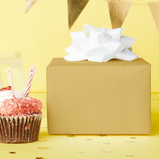 Papier Cadeau Epicé moutarde brillant (Fête d'anniversaire)