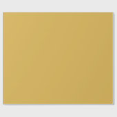 Papier Cadeau Epicé moutarde Jaune moderne couleur solide (Plat)