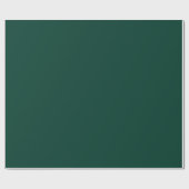 Papier Cadeau Épinette de couleur solide vert foncé (Plat)