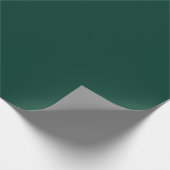 Papier Cadeau Épinette de couleur solide vert foncé (Coin)