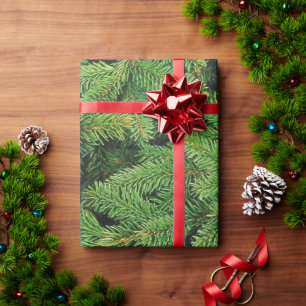Papier Cadeau Épinette, Pine Boughs Arrière - plan