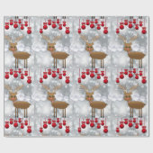 Papier Cadeau Épineuse de papier de Noël (Plat)