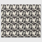 Papier Cadeau Épingle Goth vintage (Plat)