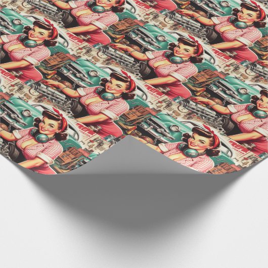 Papier Cadeau Épingle mécanique mignonne (Coin)