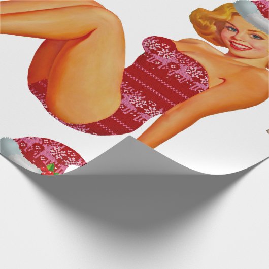 Papier Cadeau épingle moche de pull de noël (Coin)