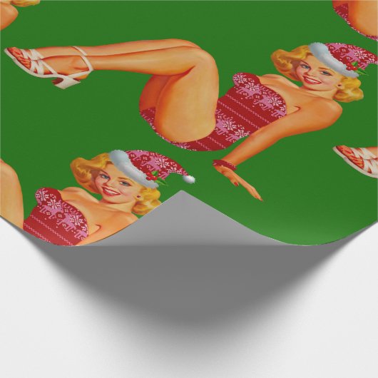 Papier Cadeau épingle moche de pull de noël (Coin)