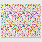 Papier Cadeau Épingles de vanille (Plat)