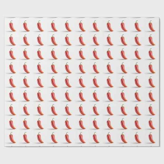 Papier Cadeau Épinglez votre cadeau avec un emballage de piment (Plat)