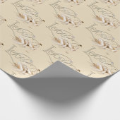 Papier Cadeau Épouser enveloppant des cygnes de Papier-Amour (Coin)