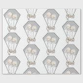 Papier Cadeau Épouses de squelette (Plat)