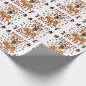 Papier Cadeau épouvantail citrouille kawaii halloween art d'auto (Coin)