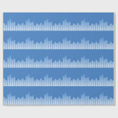 Papier Cadeau Equaliseur bleu (Plat)