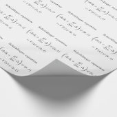 Papier Cadeau Équation de Schrodinger avec le nom (Coin)
