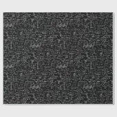 Papier Cadeau Équations de physique sur //noir (Plat)