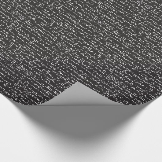 Papier Cadeau Équations mathématiques du tableau noir (Coin)