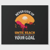 Papier Cadeau Equestrian Gift | Never Give Up Until Reach (Plat)