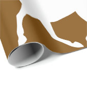 Papier Cadeau Equestrian Trail Riding Horse Silhouette Icon (Coin rond)