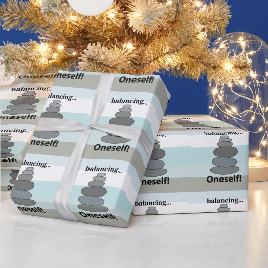 Papier Cadeau Équilibrage de pierre (Vacances)
