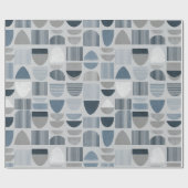 Papier Cadeau Équilibre Abstrait Motif Gris Bleu Clair (Plat)