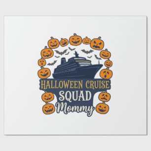Papier Cadeau Équipage de croisière Halloween Maman Bateau Citro