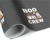 Papier Cadeau Équipe Boo fantômes de Halloween Conception vector (Coin rond)