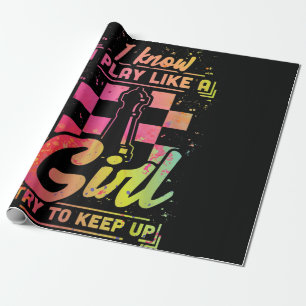 Papier Cadeau Équipe cycliste Chess Women Queen Chessfield