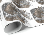 Papier Cadeau Équipe cycliste Clydesdale (Coin rond)