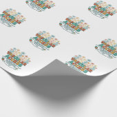 Papier Cadeau Équipe d'accès vasculaire Floral Conception de che (Coin)