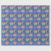 Papier Cadeau Équipe d'aviron Nom de l'équipe Age Photo coucher  (Plat)