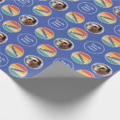 Papier Cadeau Équipe d'aviron Nom de l'équipe Age Photo coucher  (Coin)