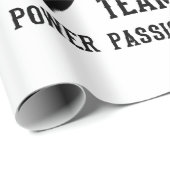 Papier Cadeau Équipe de badminton (Coin rond)