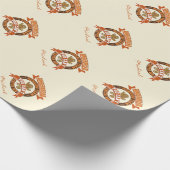 Papier Cadeau Équipe de course en pain d'épice de Noël personnal (Coin)