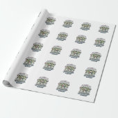Papier Cadeau Équipe de grenouille de liberté conception de chem (Déroulé)