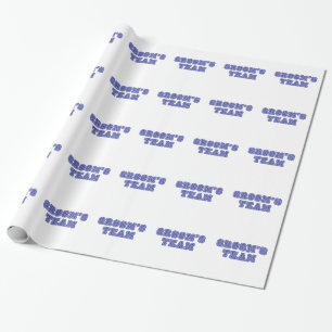 Papier Cadeau Équipe de Groom