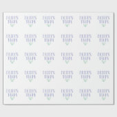 Papier Cadeau Équipe de mariée (Plat)