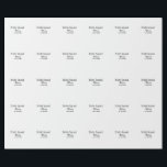 Papier Cadeau Équipe de mariée demoiselle d'honneur ajouter nom<br><div class="desc">conception</div>