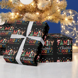 Papier Cadeau Équipe de Noël 2025 Nous sommes une famille Fête f