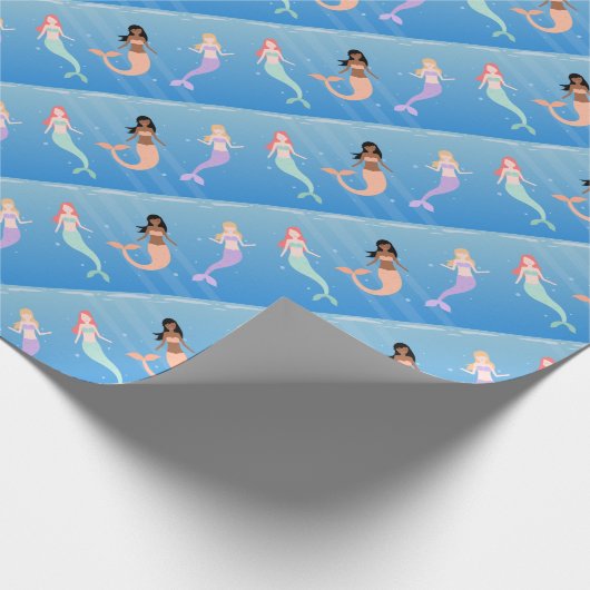 Papier Cadeau équipe de sirènes (Coin)