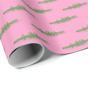 Papier Cadeau Équipe de sports nautiques Green Pink
