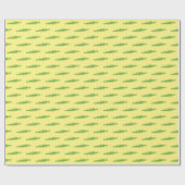Papier Cadeau Équipe de sports nautiques Green Yellow Rowing Row (Plat)