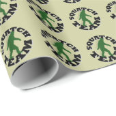 Papier Cadeau Équipe de squatch (Coin rond)